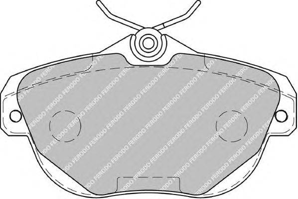 Комплект тормозных колодок, дисковый тормоз FERODO 24462