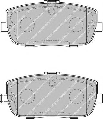 Комплект тормозных колодок, дисковый тормоз FERODO FDB1894