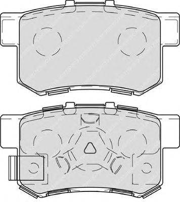 Комплект тормозных колодок, дисковый тормоз FERODO 24434