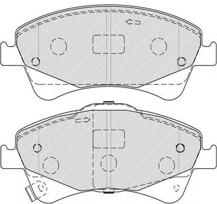 Комплект тормозных колодок, дисковый тормоз FERODO FDB4326