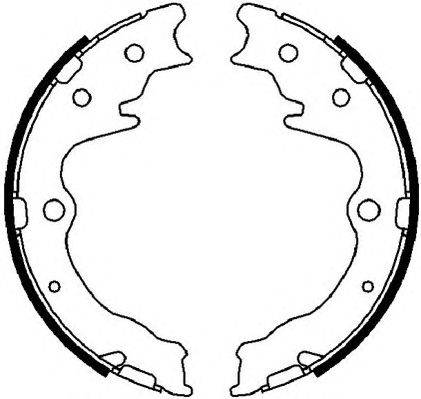 Комплект тормозных колодок, стояночная тормозная система FERODO FSB4024