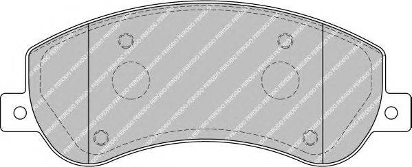 Комплект тормозных колодок, дисковый тормоз FERODO FSL1928