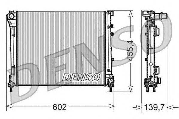 Радиатор, охлаждение двигателя DENSO DRM09162