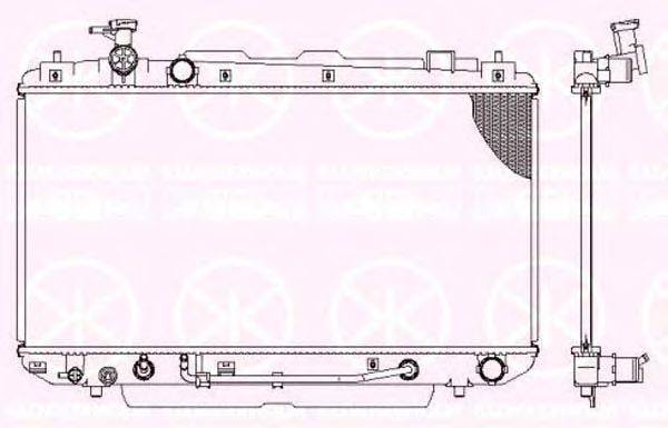 Радиатор, охлаждение двигателя KLOKKERHOLM 8179302299