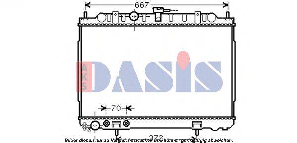 Радиатор, охлаждение двигателя AKS DASIS DN2239
