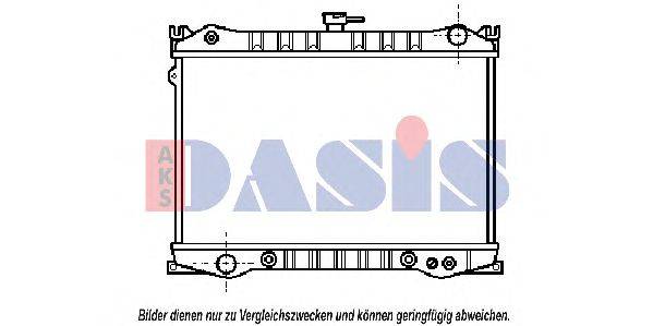 Радиатор, охлаждение двигателя AKS DASIS 071490N