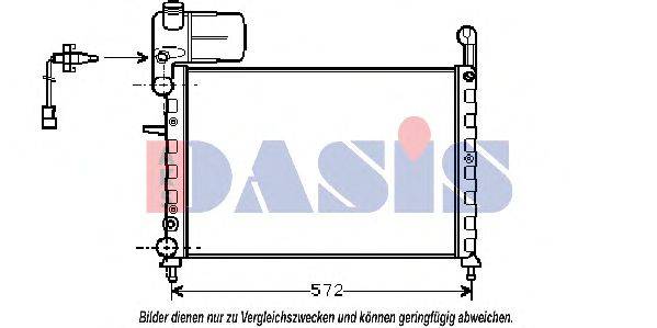 Радиатор, охлаждение двигателя AKS DASIS 21713