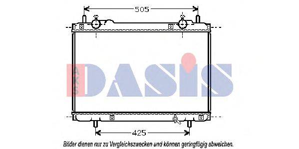 Радиатор, охлаждение двигателя AKS DASIS 081360N