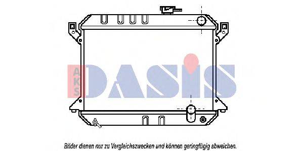 Радиатор, охлаждение двигателя AKS DASIS 100010N