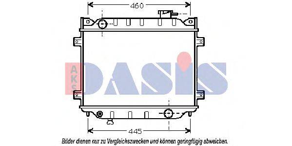 Радиатор, охлаждение двигателя AKS DASIS 110020N