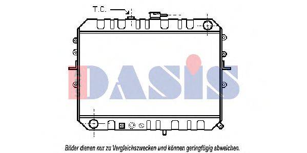 Радиатор, охлаждение двигателя AKS DASIS 25661