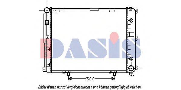 Радиатор, охлаждение двигателя AKS DASIS 52422