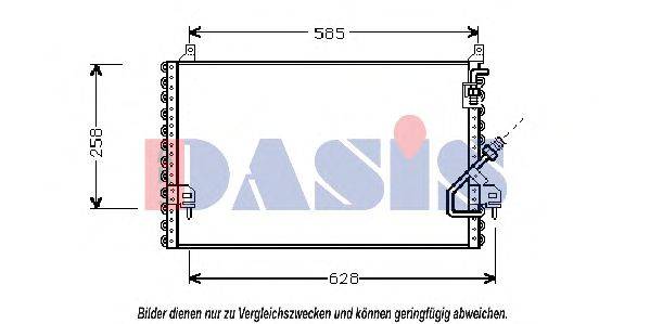 Конденсатор, кондиционер AKS DASIS 122860N