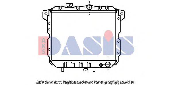 Радиатор, охлаждение двигателя AKS DASIS 140080N