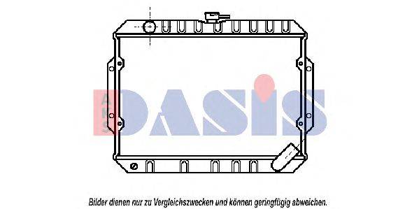 Радиатор, охлаждение двигателя AKS DASIS 140090N