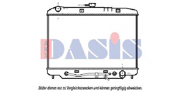 Радиатор, охлаждение двигателя AKS DASIS 151820N