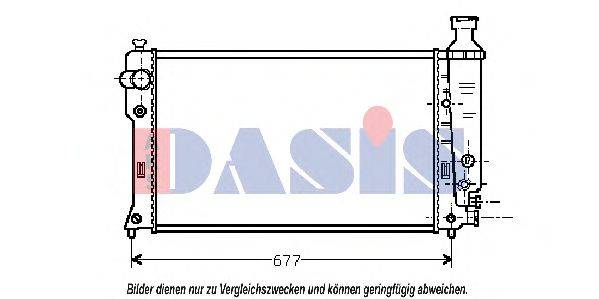 Радиатор, охлаждение двигателя AKS DASIS 01083362
