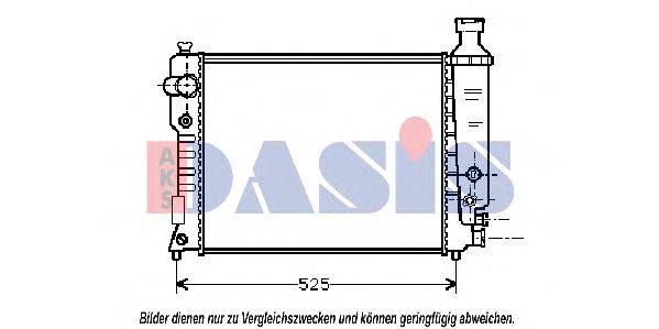 Радиатор, охлаждение двигателя AKS DASIS 26409