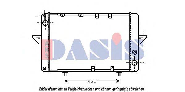 Радиатор, охлаждение двигателя AKS DASIS 0900331