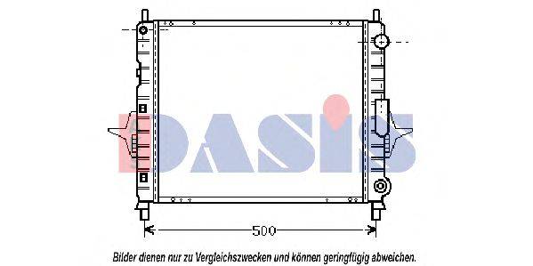 Радиатор, охлаждение двигателя AKS DASIS 23973
