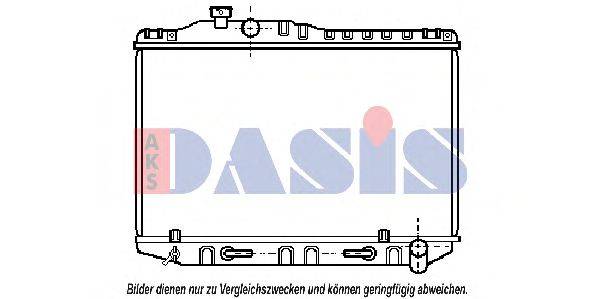 Радиатор, охлаждение двигателя AKS DASIS TO2059