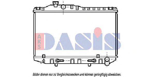 Радиатор, охлаждение двигателя AKS DASIS TO2121