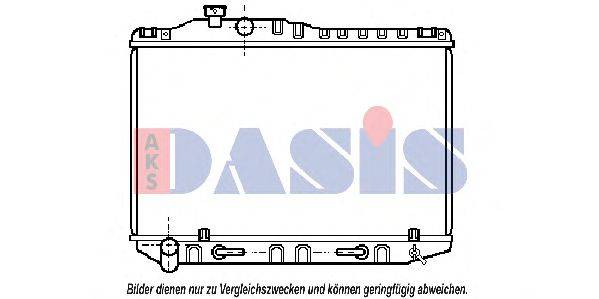 Радиатор, охлаждение двигателя AKS DASIS TO2057