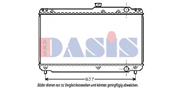 Радиатор, охлаждение двигателя AKS DASIS 29190