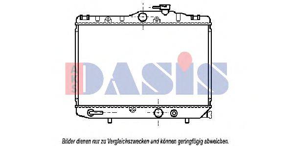 Радиатор, охлаждение двигателя AKS DASIS TO2129