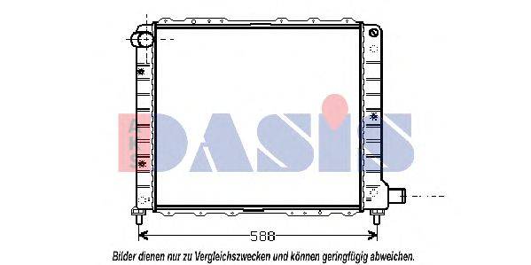 Радиатор, охлаждение двигателя AKS DASIS 300470N