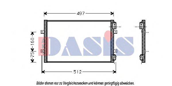 Конденсатор, кондиционер AKS DASIS 372002N