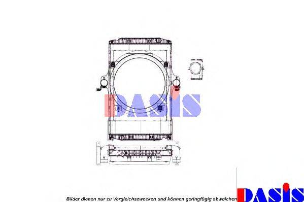 Радиатор, охлаждение двигателя AKS DASIS 400031N