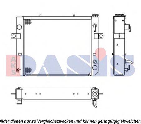 Радиатор, охлаждение двигателя AKS DASIS 430027N