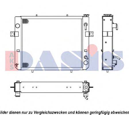 Радиатор, охлаждение двигателя AKS DASIS 430031N