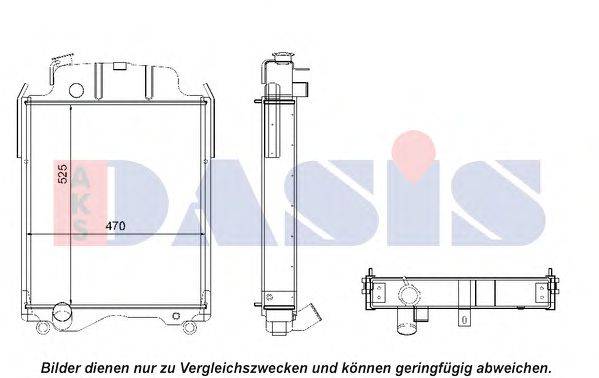Радиатор, охлаждение двигателя AKS DASIS 440042N
