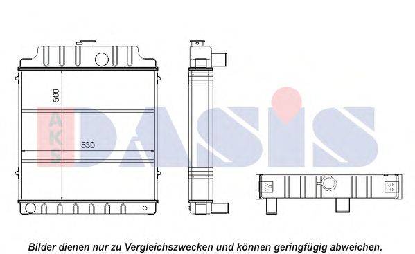 Радиатор, охлаждение двигателя AKS DASIS 440057N