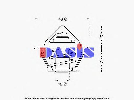 Термостат, охлаждающая жидкость AKS DASIS 86203992