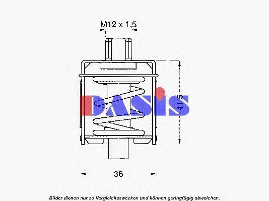 Термостат, охлаждающая жидкость AKS DASIS 312375