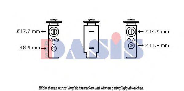 Расширительный клапан, кондиционер AKS DASIS 840560N