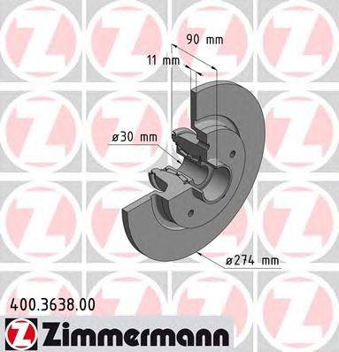 Тормозной диск ZIMMERMANN 400363800