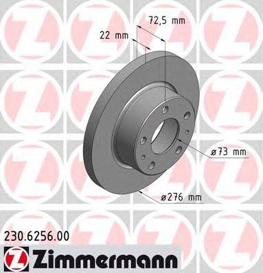 Тормозной диск ZIMMERMANN 230.6256.00