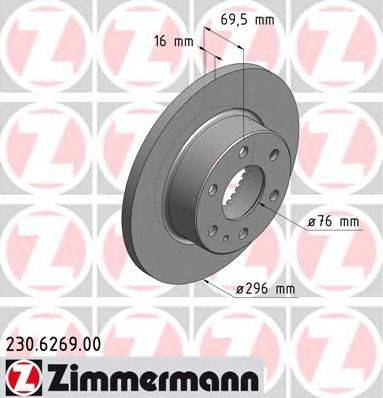 Тормозной диск ZIMMERMANN 230.6269.00
