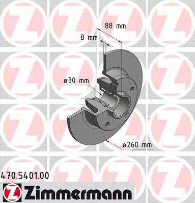 Тормозной диск ZIMMERMANN 470540100