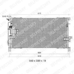 Конденсатор, кондиционер DELPHI TSP0225337