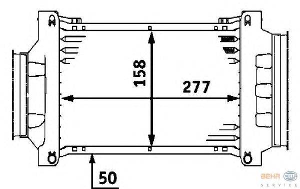 Интеркулер HELLA 8ML 376 723-431