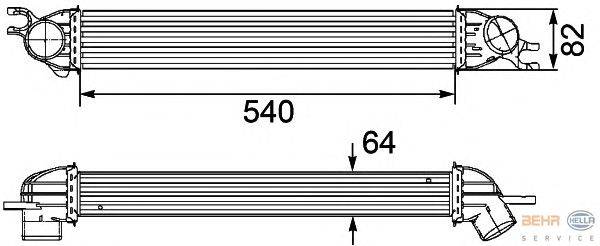 Интеркулер HELLA 8ML 376 746-451