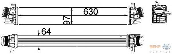 Интеркулер HELLA 8ML 376 756-291
