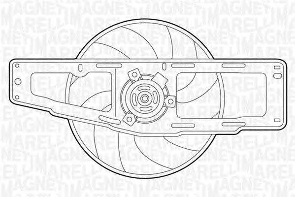 Вентилятор, охлаждение двигателя MAGNETI MARELLI 069422346010