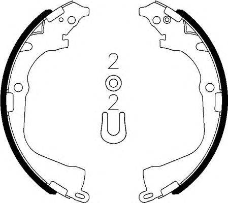 Комплект тормозных колодок HELLA 8DB 355 022-061