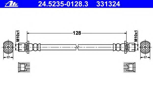 Тормозной шланг ATE 24.5235-0128.3